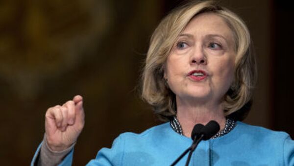 Бывший госсекретарь США Хиллари Клинтон в Джорджтаунском университете в Вашингтоне - اسپوتنیک افغانستان  