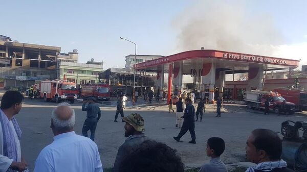 آتش سوزی تانک تیل سرای غزنی خاموش شد - اسپوتنیک افغانستان  