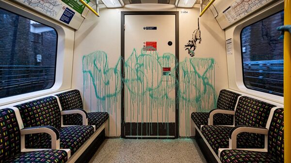 Новая работа Бэнкси в лондонском метро - اسپوتنیک افغانستان  