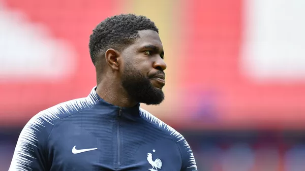 ساموئل اومتیتی  بازیکن فرانسوی بارسلونا Russia World Cup France Training - اسپوتنیک افغانستان  