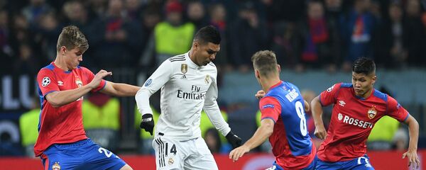 کارلوس هنریکه کاسیمیرو بازیکن رئال مادرید   Russia Soccer Champions League CSKA - Real - اسپوتنیک افغانستان  