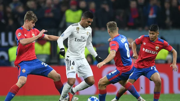 کارلوس هنریکه کاسیمیرو بازیکن رئال مادرید   Russia Soccer Champions League CSKA - Real - اسپوتنیک افغانستان  