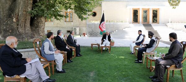 دیدار مشورتی اشرف غنی با رئیس و هیات اداری مجلس نمایندگان  - اسپوتنیک افغانستان  