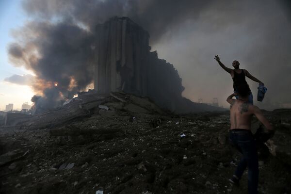 تصاویری از محل انفجار در بیروت - اسپوتنیک افغانستان  