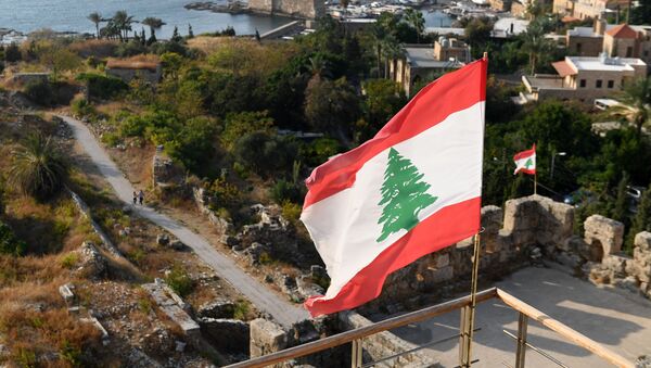 ظاهر شدن پرچم لبنان بر روی ساختمان شهرداری شهر اسرائيلی + عکس - اسپوتنیک افغانستان  