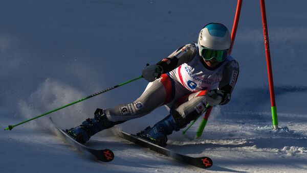 رقابت‌های اسکی آلپاین Russia Universiade Alpine Giant Slalom Women - اسپوتنیک افغانستان  