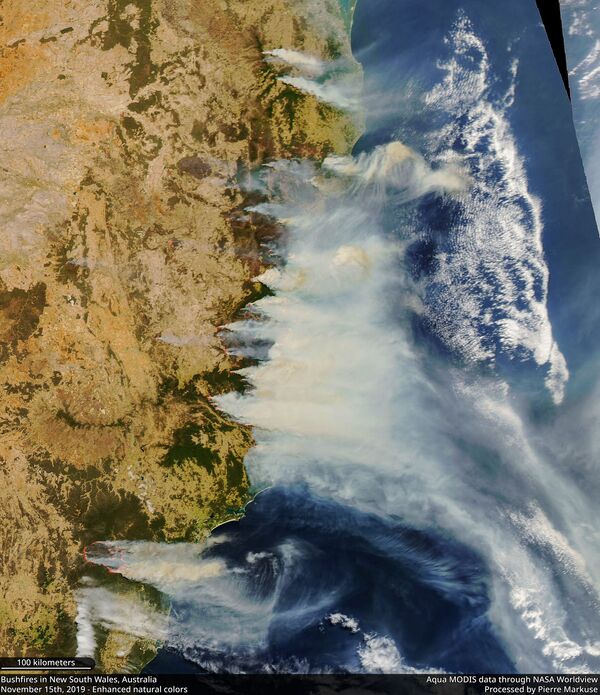 تصویر ماهواره‌ای از آتش سوزی های گسترده استرالیا.
 - اسپوتنیک افغانستان  
