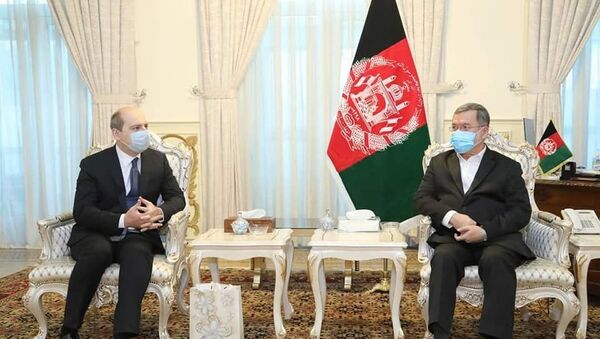 دیدار استاد سرور دانش با دمیتری ژیرنوف، سفیر روسیه در کابل - اسپوتنیک افغانستان  
