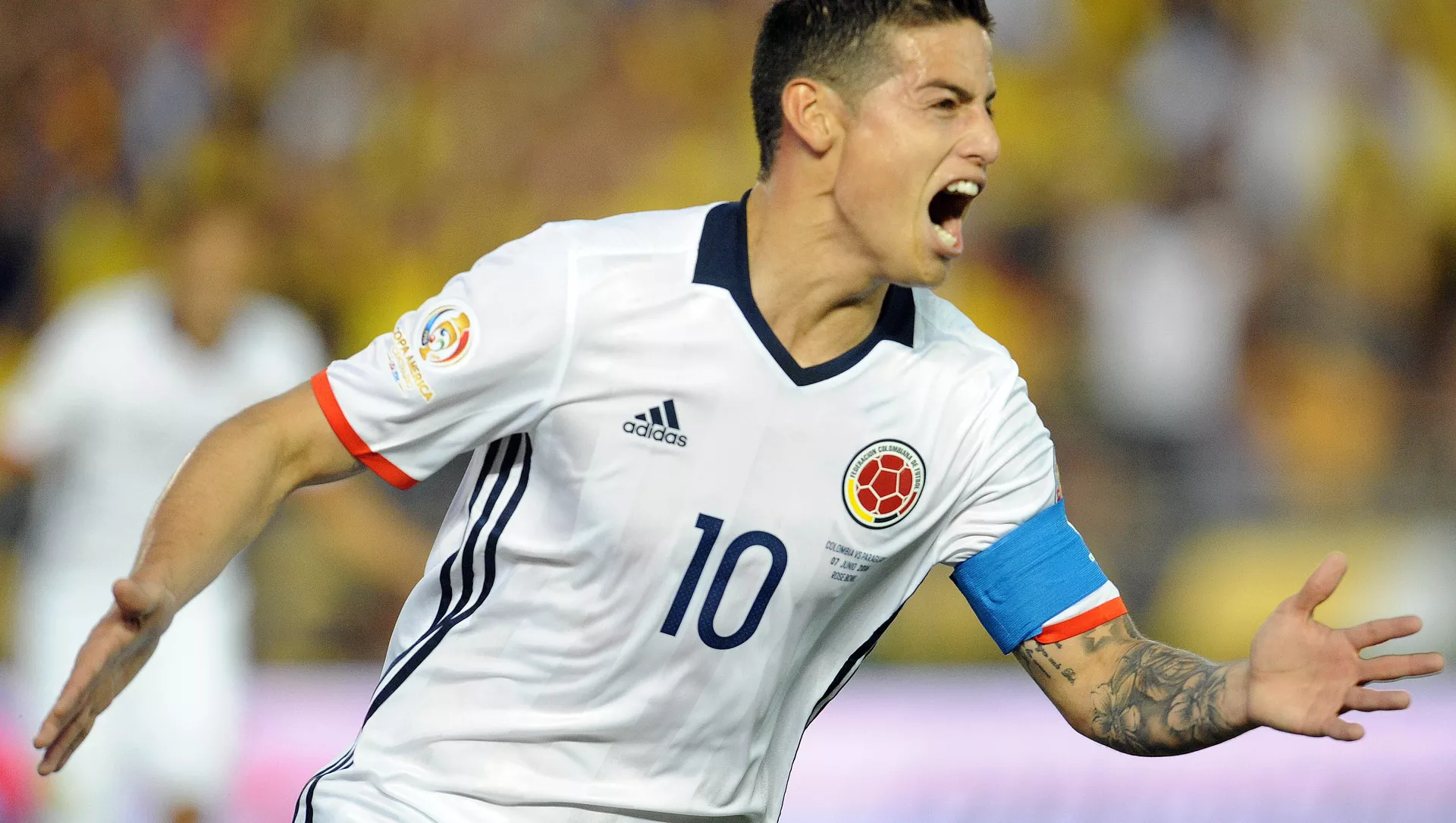 James Rodriguez durante la Copa America Centenario 2016.