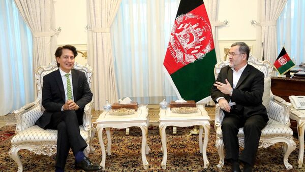 دیدار سفیر افغانستان در روسیه با سرور دانش - اسپوتنیک افغانستان  