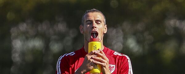 Нападающий сборной Уэльса Гарет Бейл во время тренировки  - اسپوتنیک افغانستان  