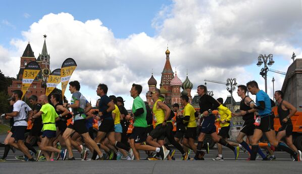 شرکت کنندگان مسابقات دوش ماراتن در مسکو - اسپوتنیک افغانستان  