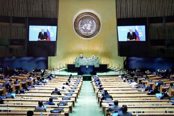 سخنرانی  ولادیمیر پوتین  در اجلاس مجازی مجمع عمومی سازمان ملل   - اسپوتنیک افغانستان  