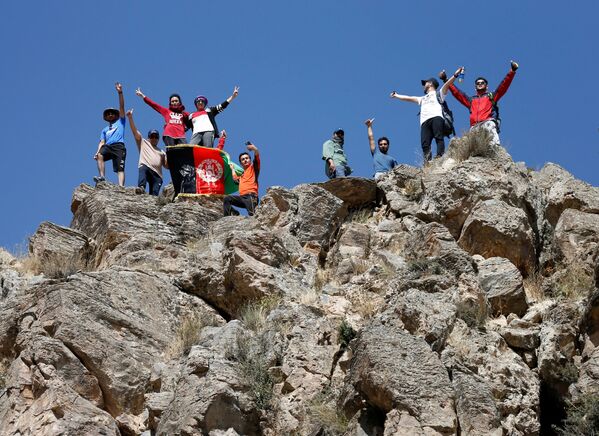 اعضای تیم کوهنوردی افغانستان هنگام تمرین - اسپوتنیک افغانستان  
