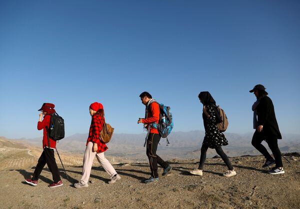 اعضای تیم کوهنوردی افغانستان هنگام تمرین - اسپوتنیک افغانستان  