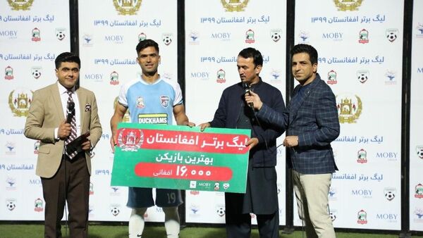 خلیل احمد احمدی بهترین بازیکن دیدار طوفان هریرود در مقابل موج های آمو - اسپوتنیک افغانستان  