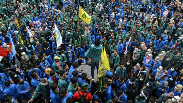 اعتراضات در اندونزیا به روایت تصویر - اسپوتنیک افغانستان  