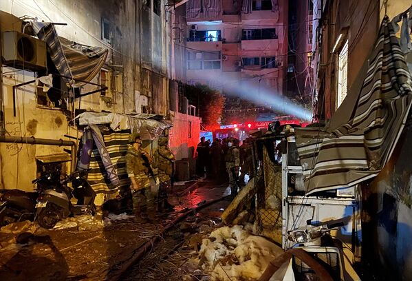 انفجار نیرومند در بیروت باعث آتش سوزی شد  - اسپوتنیک افغانستان  