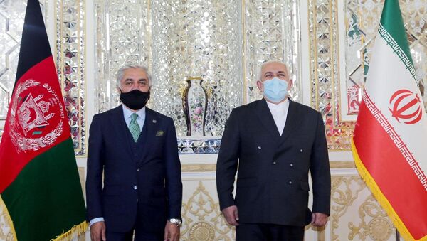 دیدار عبدالله عبدالله با جواد ظریف، وزیر خارجه ایران - اسپوتنیک افغانستان  