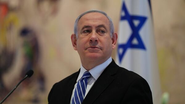 Премьер-министр Израиля Биньямин Нетаньяху во время заседания кабинета нового правительства в Иерусалиме  - اسپوتنیک افغانستان  