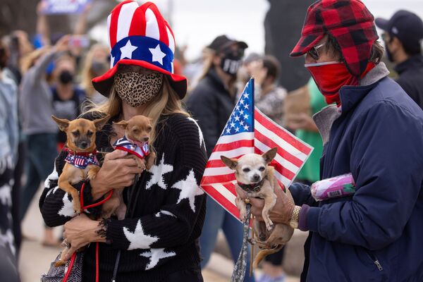 مردم با حیوانات خانگی خود پیروزی جو بایدن در انتخابات آمریکا را جشن می گیرند
 - اسپوتنیک افغانستان  