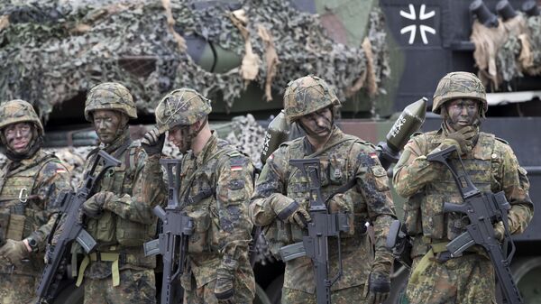 Солдаты немецкого Бундесвера во время военных учений НАТО в Вильнюсе  - اسپوتنیک افغانستان  