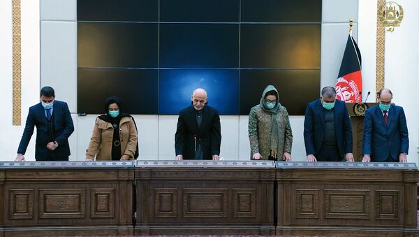 مراسم تحلیف اعضای کمیسیون مبارزه با فساد اداری  - اسپوتنیک افغانستان  
