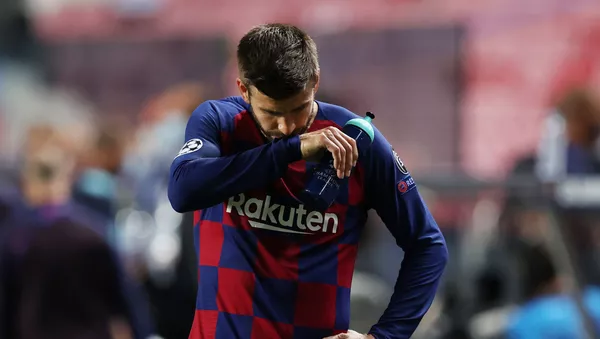 جيرارد بيكيه في مبارة برشلونة وبايرن ميونخ، 14 أغسطس/ آب 2020 - اسپوتنیک افغانستان  