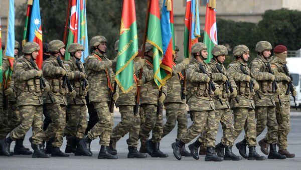 برگزاری رژه پیروزی در پایتخت آذربایجان   - اسپوتنیک افغانستان  