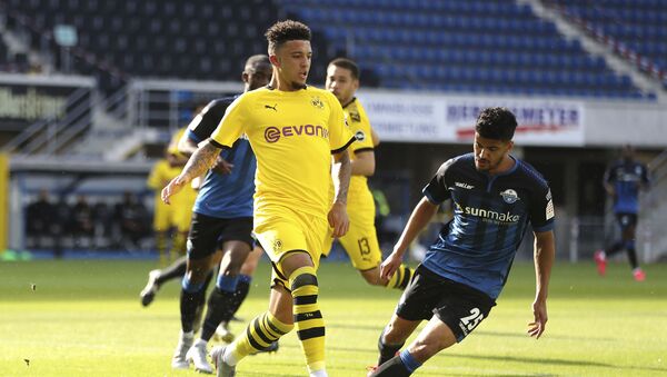Jadon Sancho in action for Borussia Dortmund - اسپوتنیک افغانستان  