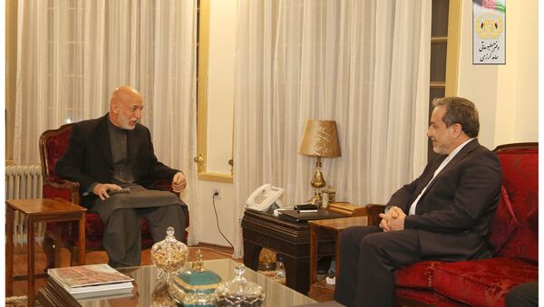 دیدار کرزی با معین سیاسی وزارت خارجه ایران - اسپوتنیک افغانستان  