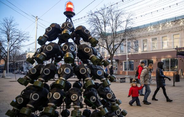 عجیب ترین درخت کریسمس در ریازان روسیه - اسپوتنیک افغانستان  
