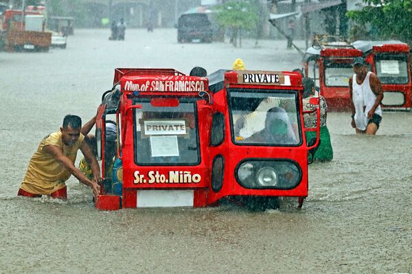 بارش شدید باران در فیلیپین. - اسپوتنیک افغانستان  