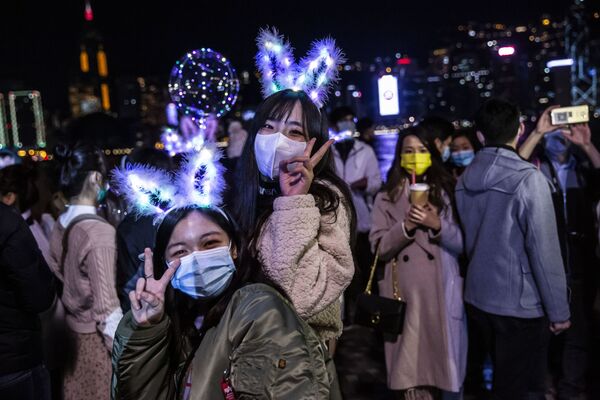 برگزاری جشن سال نو کرونایی در هنگ کنگ - اسپوتنیک افغانستان  