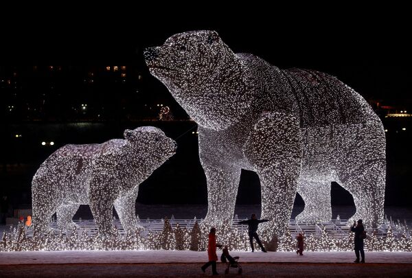 جالب ترین عکس هفته/تزئینات سال نو در مسکو
 - اسپوتنیک افغانستان  