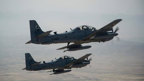 حملات هوایی ارتش بالای طالبان در قندهار - اسپوتنیک افغانستان  