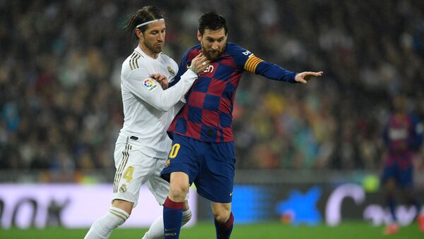Messi y Ramos durante un partido - اسپوتنیک افغانستان  