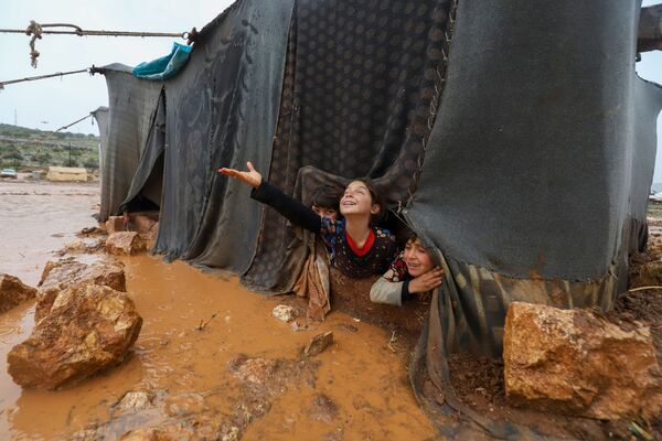 کودکان در لاگیر شهر ادلب سوریه. - اسپوتنیک افغانستان  