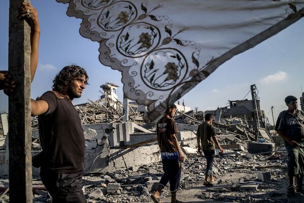 غزه بارها مورد حملات هوایی اسرائیل قرار گرفت. - اسپوتنیک افغانستان  