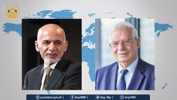 رئیس جمهور غنی با مسئول سیاست خارجی اتحادیه اروپا، صحبت تلفنی نمود - اسپوتنیک افغانستان  