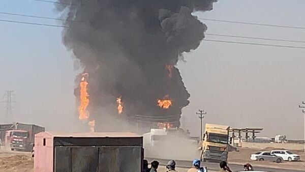 آتش سوزی در گمرک هرات  - اسپوتنیک افغانستان  