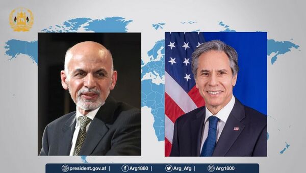 گفتگوی تلفونی رئیس‌جمهور غنی با وزیر خارجه امریکا - اسپوتنیک افغانستان  