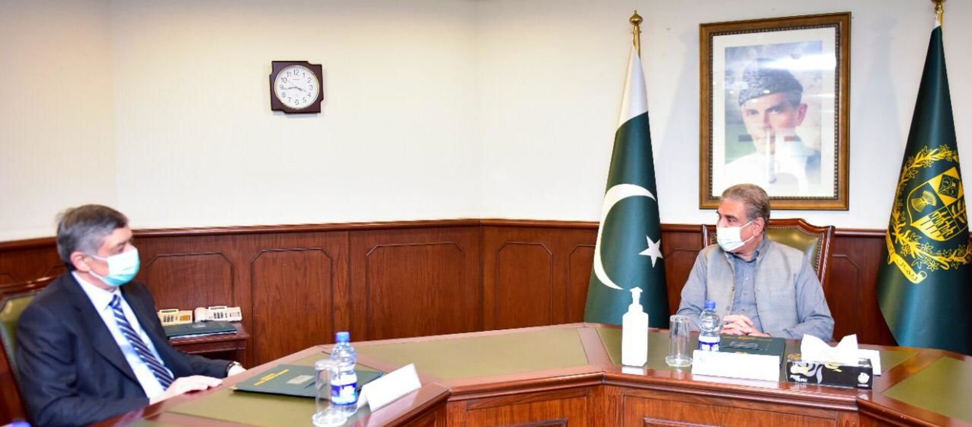 دیدار کابلوف با وزیر خارجه پاکستان/ پشتیبانی کامل روسیه از امنیت منطقه از آن میان روند افغانستان - اسپوتنیک افغانستان  , 1920, 20.02.2021