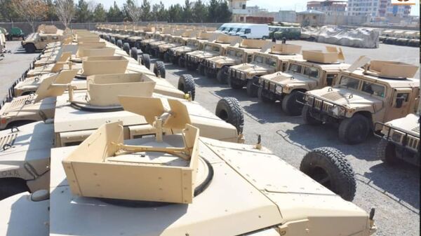   امریکا بیش از ۴۰۰ تانک هاموی جدید را به ارتش افغانستان داد  - اسپوتنیک افغانستان  