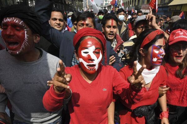 تظاهرات در نیپال. - اسپوتنیک افغانستان  
