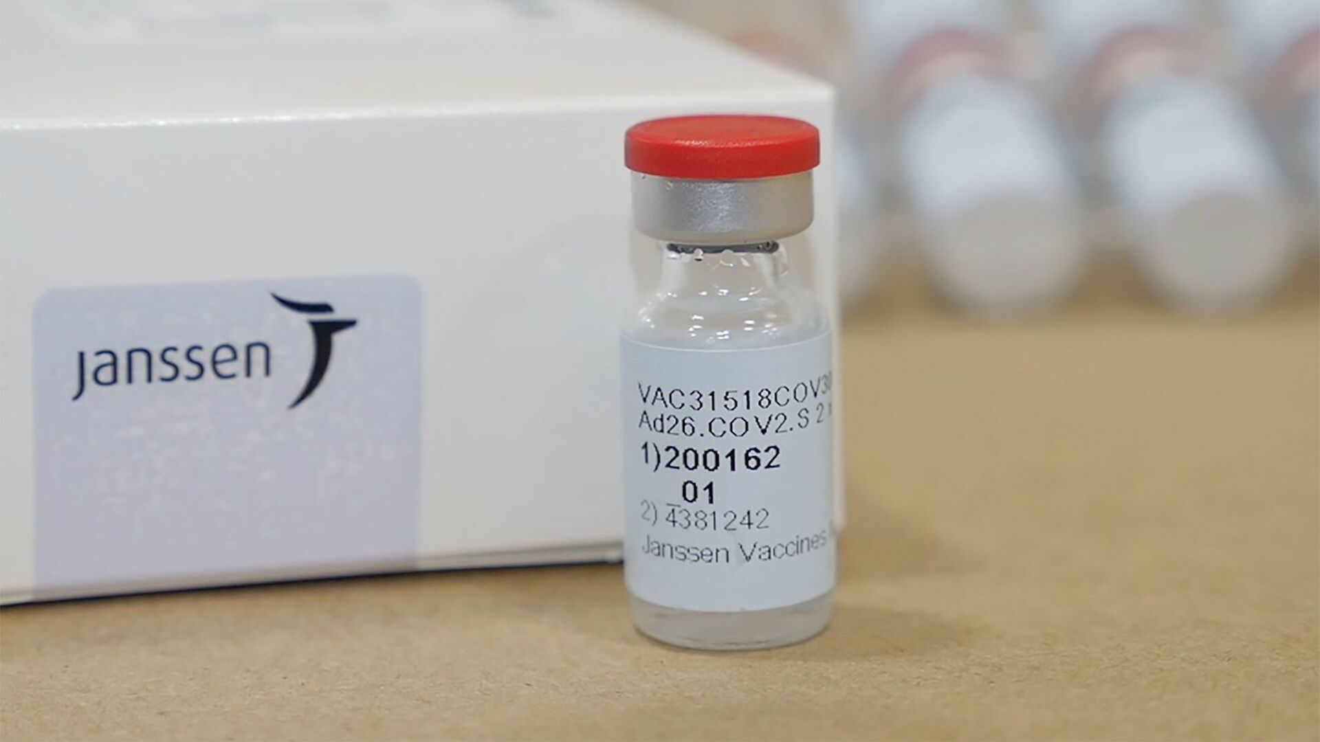 A vial of Johnson & Johnson's Janssen coronavirus disease (COVID-19) vaccine candidate is seen in an undated photograph. - اسپوتنیک افغانستان  , 1920, 08.02.2022