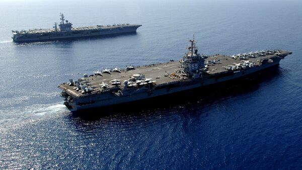ناو هواپیمابر نیروی دریایی امریکا وارد دریای مدیترانه شد - اسپوتنیک افغانستان  