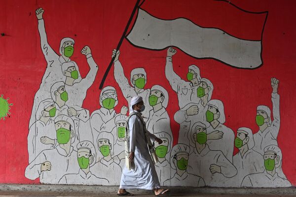 نقاشی دیواری در جاکارتا. - اسپوتنیک افغانستان  