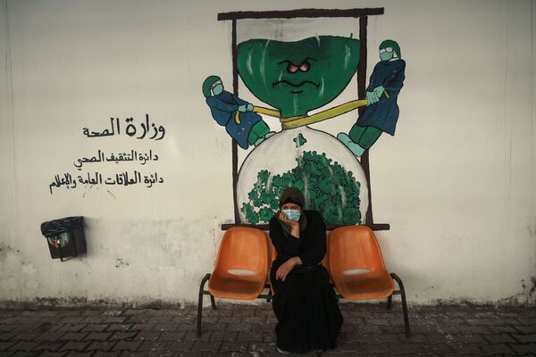 نقاشی دیواری در غزه. - اسپوتنیک افغانستان  