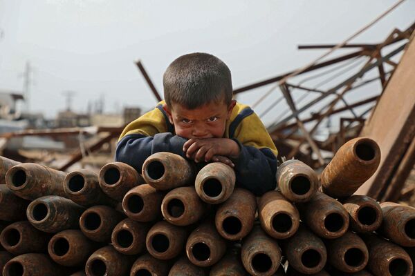 کودک سوری در شهر ادلب. - اسپوتنیک افغانستان  